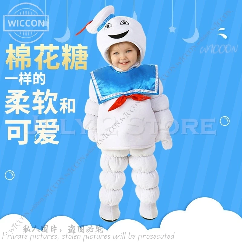 Natal anak-anak Marshmallow bayi Kawaii Monster kecil karakter pesta Paskah permen katun pesta Halloween Masquerade Natal