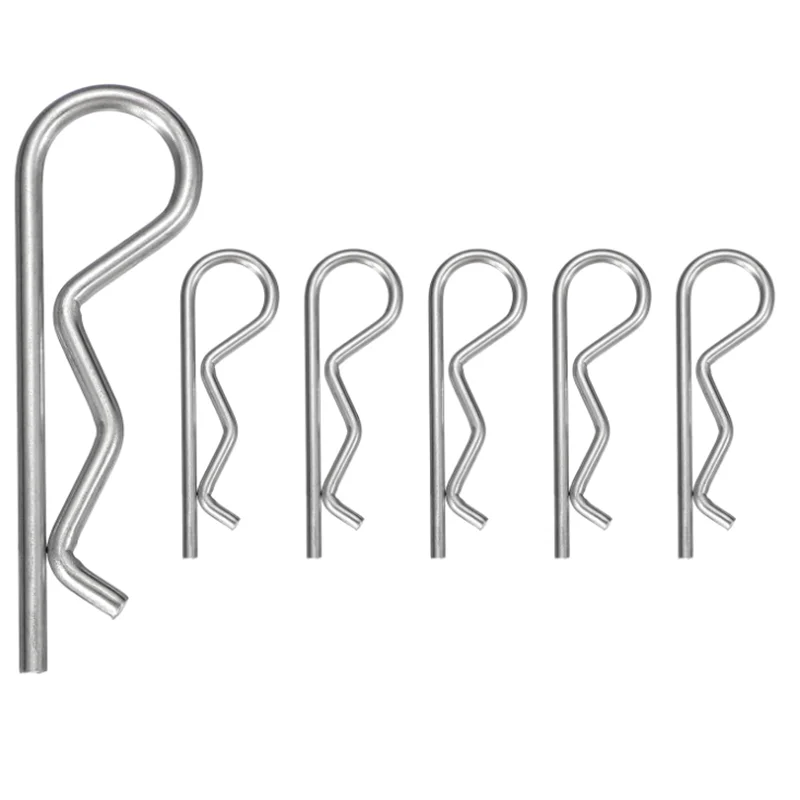 2-50Pcs M1.2 M1.5 M1.8 M2 M2.5 M3 M3.5 M4 M5 M6 304 Stainless Steel R Type Spring Cotter Pin Wave Shape Split Clip Clamp