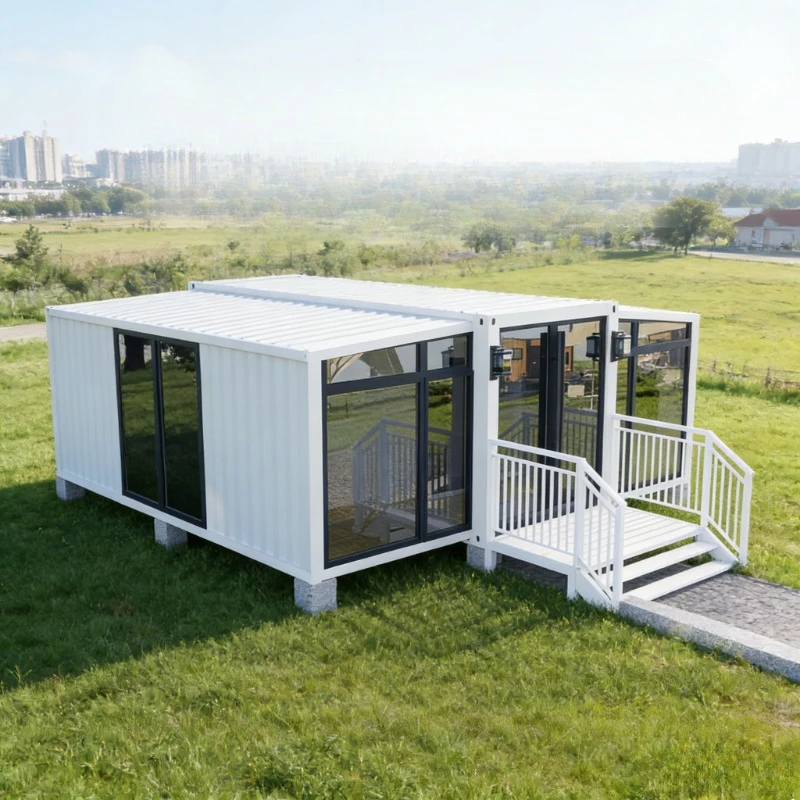 Luxury Expandable Folding House - Steel and Sandwich Panel Mobile Home, Perfect for Prefabricated Villas and Trailers
