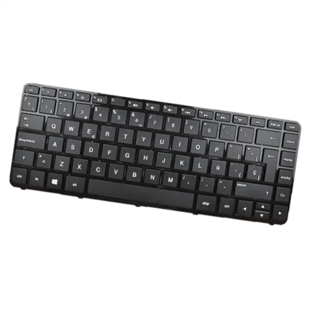 QWERTY Full Keyboard Spanish Layout Black Frame for HP Pavilion 14-n 14-n200 MP-13M56LA-698 PK1314C2A24 Laptop