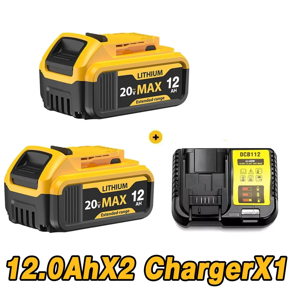 

DHL 20V 12.0Ah MAX rechargeable lithium-ion battery replace Dewalt 18/20V battery suitable for Dewalt tool DCF850 DCD796DCF922