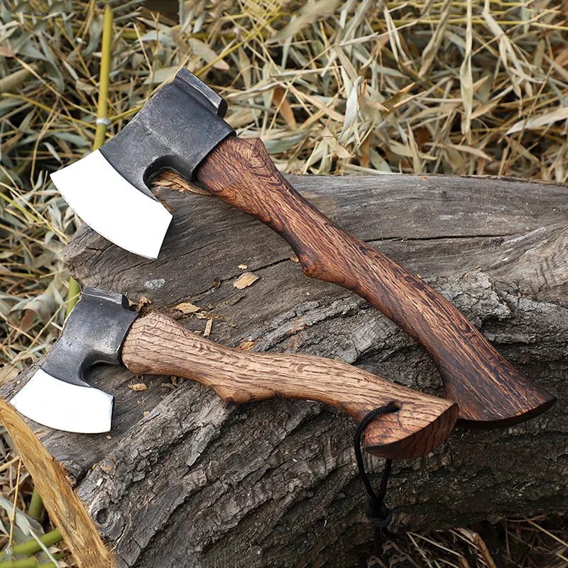 Iron Neck Campsite Multi specification Wooden Handle Multi purpose Axe Outdoor Camping Logging Multi purpose Axe