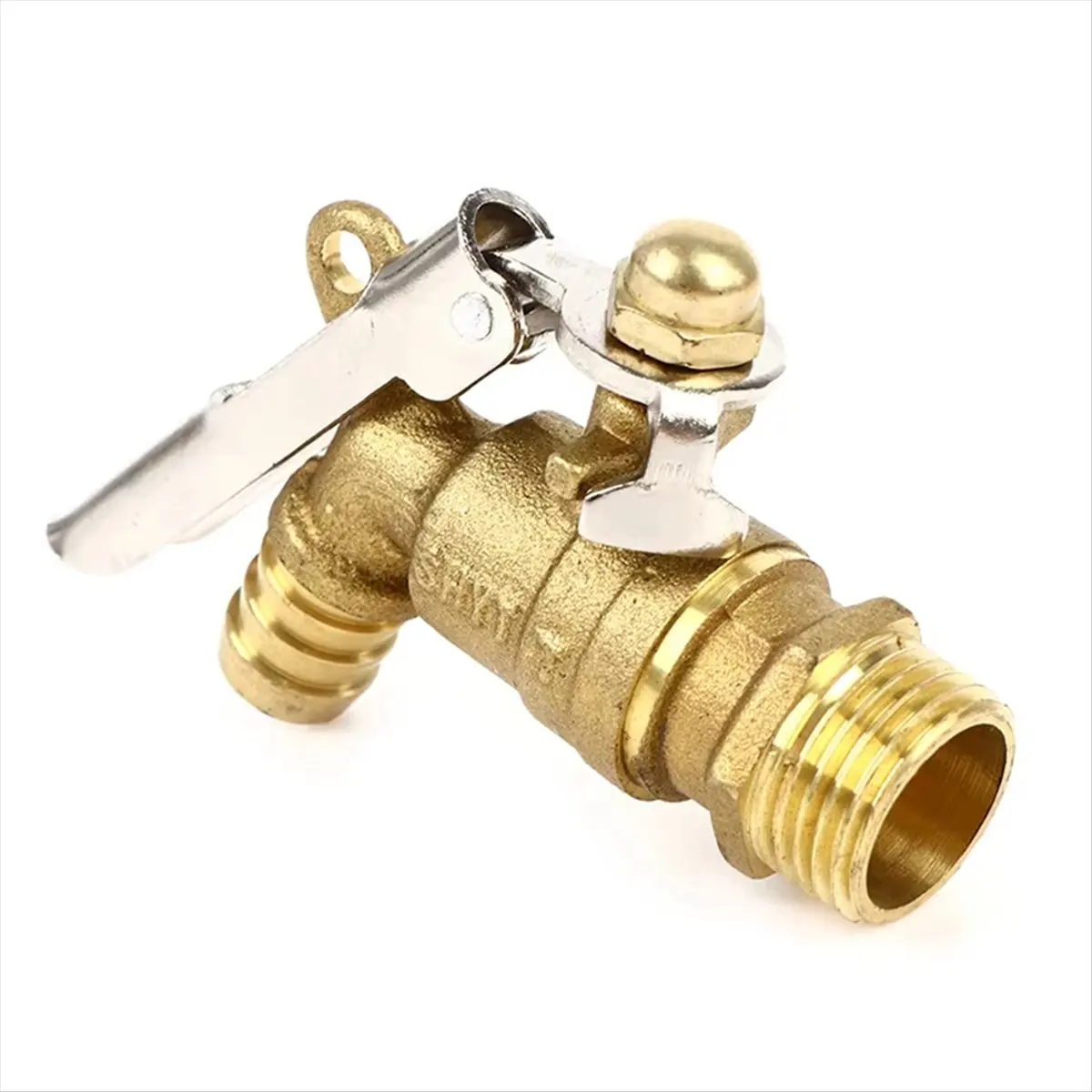 【frki】 Garden Outdoor Brass Faucet Public Places Lockable Water Tap Anti-Freeze Brass Water Faucet Preventing Water Theft