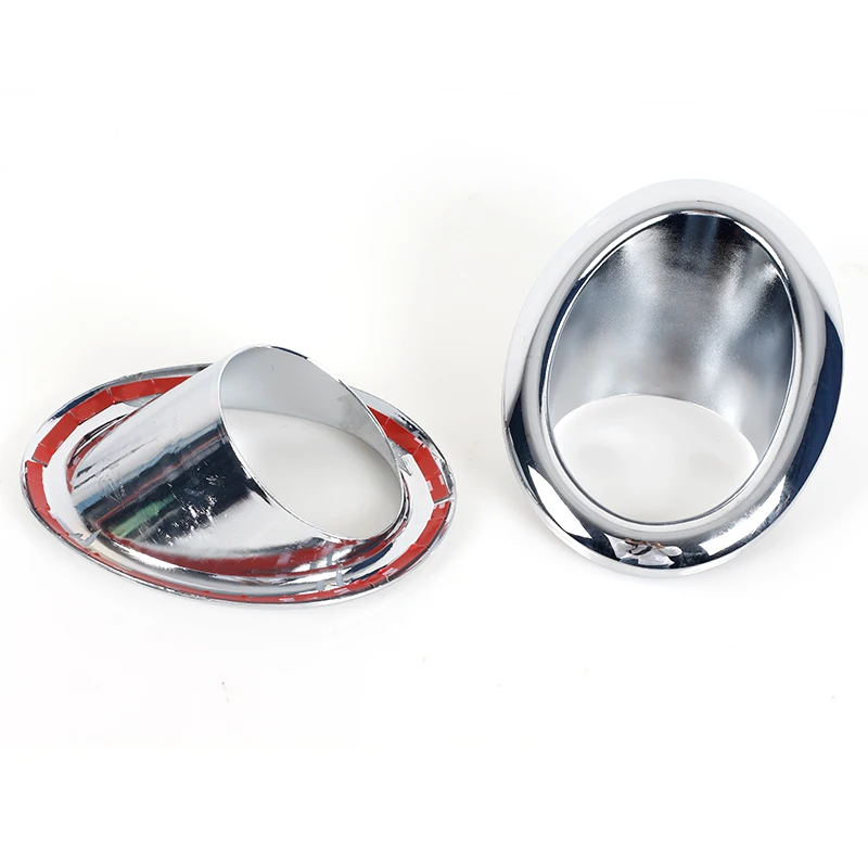2PCS For Nissan X-TRAIL XTRAIL T31 2011 2012 Car Front Bumper Fog Lamp Light Chrome Cover Frame Foglight Trim Lid Bezel Hood