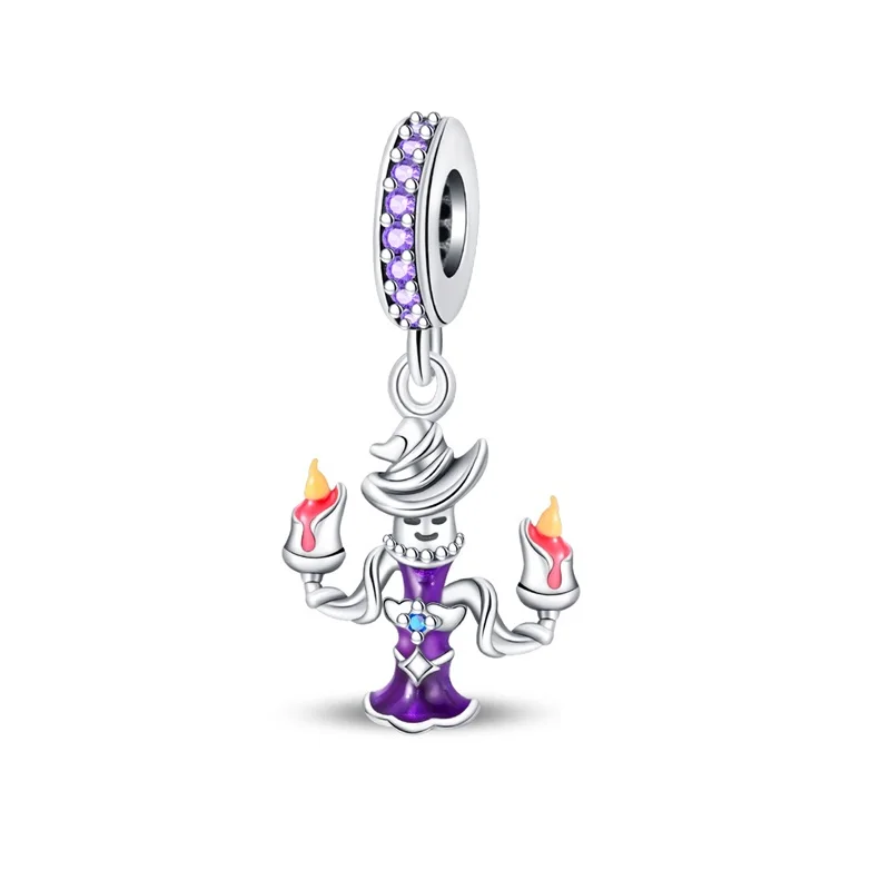 2026 New 925 Sterling Silver Candlelight Magic Charms Pendant Fit 3mm Original Bracelet DIY Women Fashion Birthday Jewelry Gifts