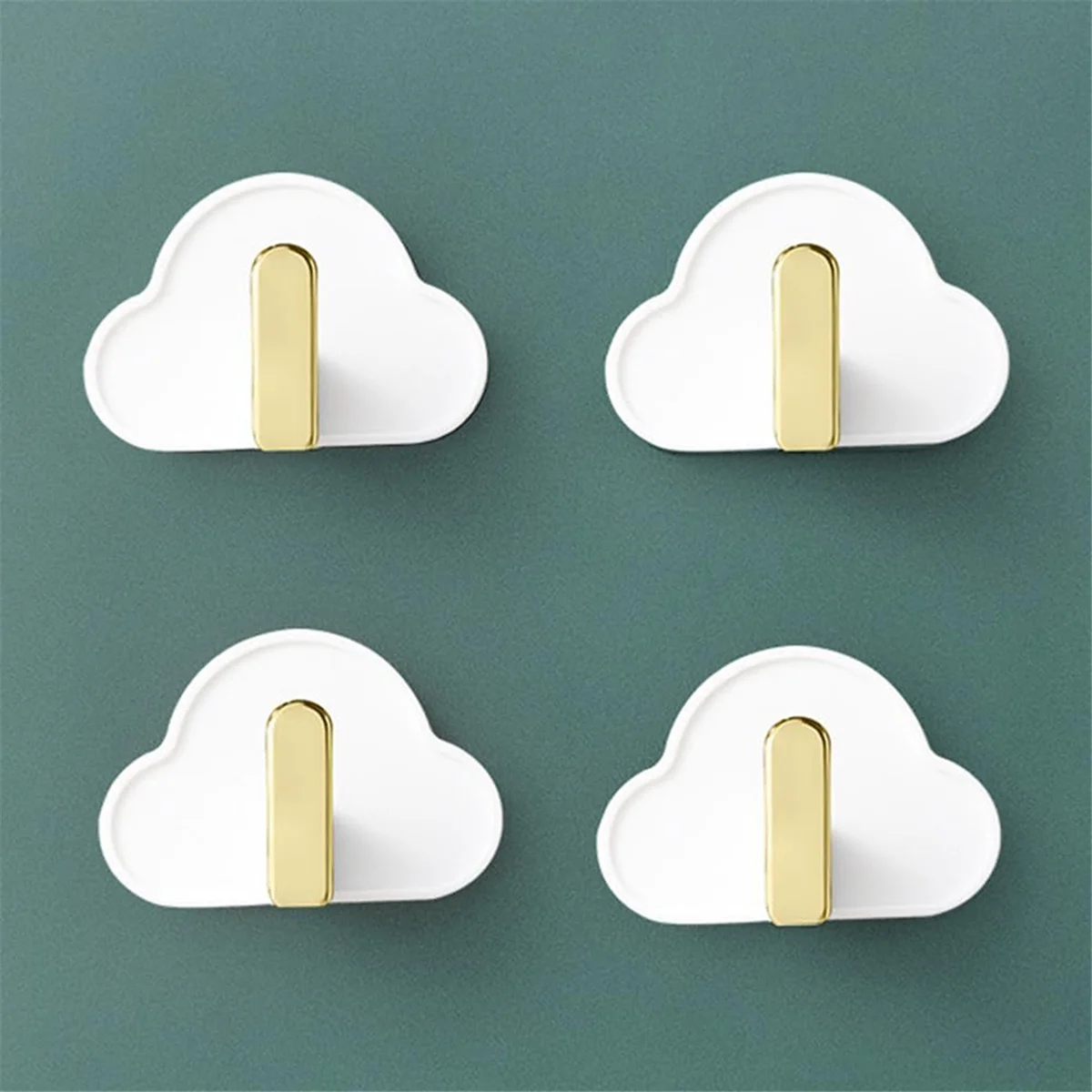 4 Pcs Hook Up Plastic Key Hooks Hat Hanger Punching-Free Hooks Bathroom Wall Hook Universal Tv Stand Purse Hangers D