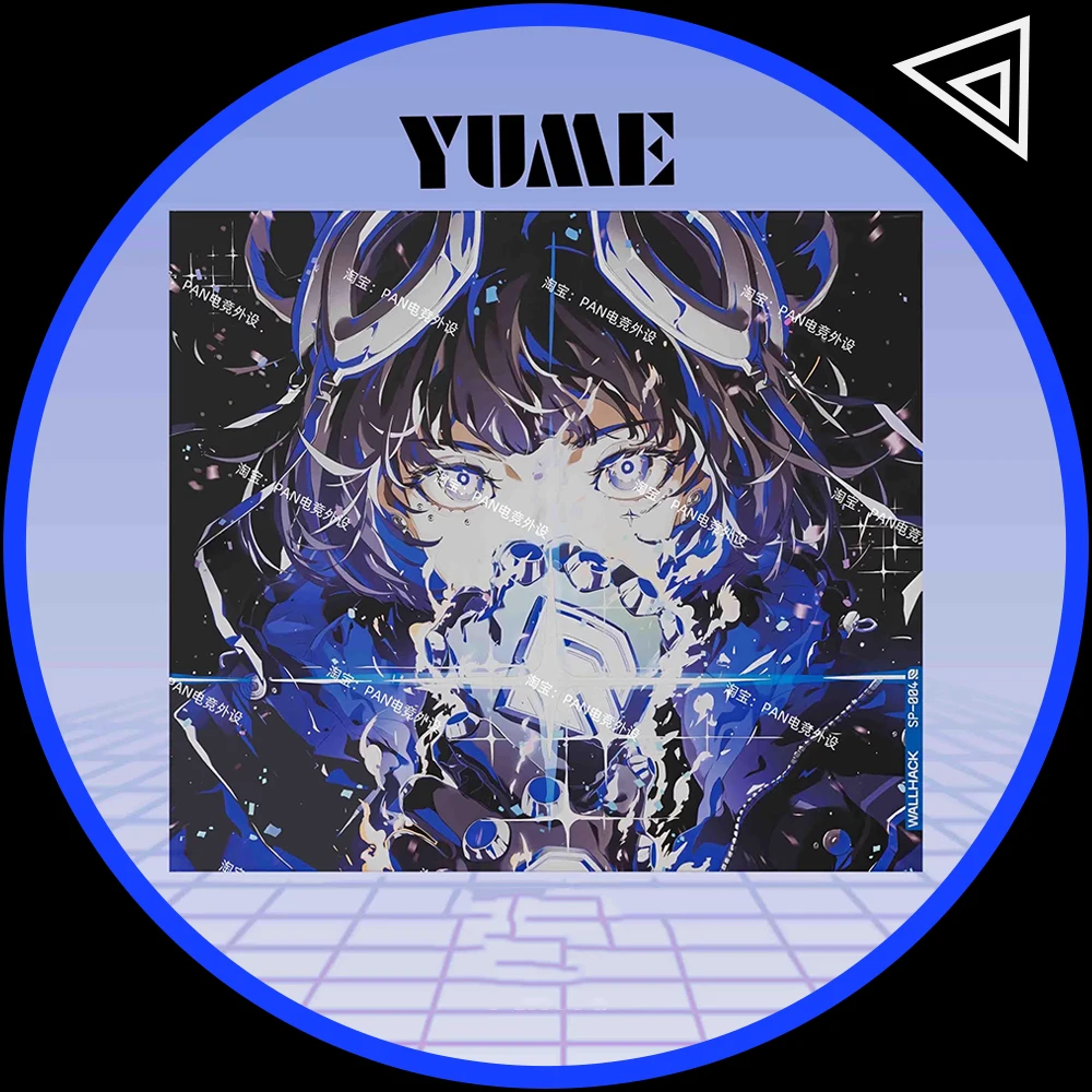 

PAN Esports YUME Glass Mousepad Smooth and Speed Mouse Pad FPS Duplicate WALLHACK4.0 For TTK APEX CSGO PC Accessories Gifts