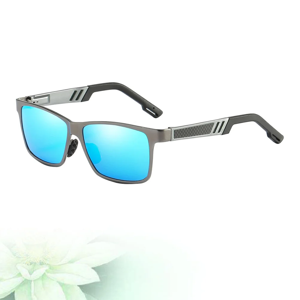 

Aluminum Magnesium Sunglasses for Men Sky Blue Lightweight Fashion Polarized Sun Glasses Outdoor Uv Protection Beach
