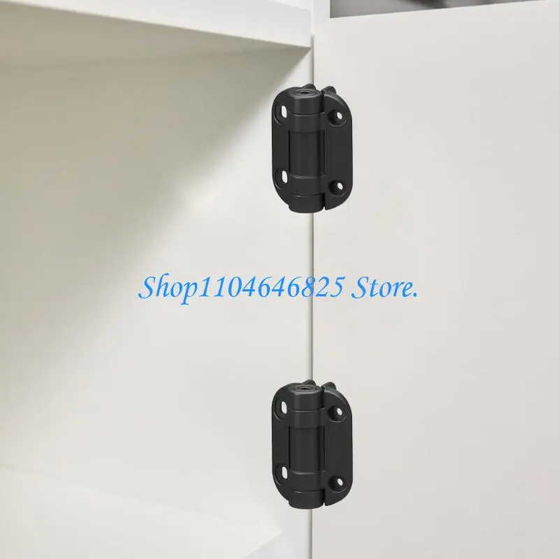 2Pcs Adjustable Tension Nylon Door Hinges Furniture Hardware Heavy Duty Auto Closing Gate Hinges Easy to Install