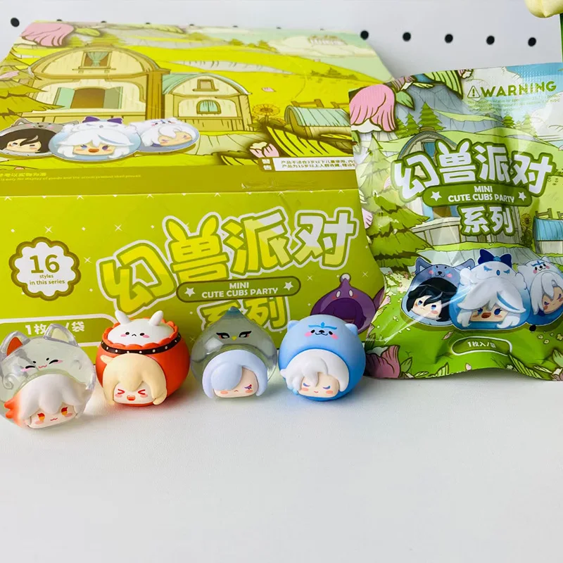 

Genshin Impact Blind Box Furina Mini Anime Figure Game Surprise Box Q Version Kamisato Figures Pvc Dolls Desk Decora Toys Gifts