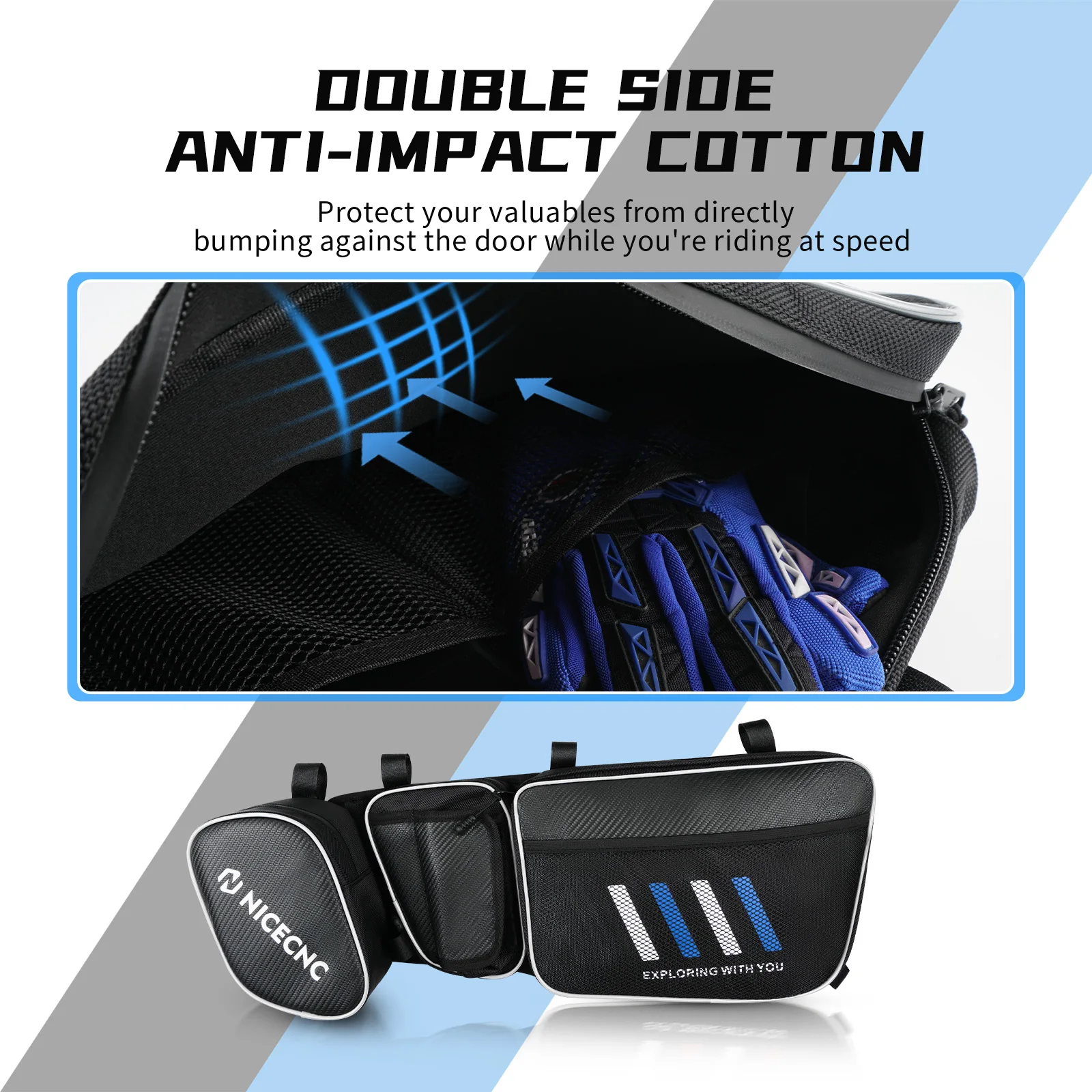 Bolsa para puerta delantera Can Am Maverick X3, paquete de almacenamiento resistente al agua, UTV Maverick X3 MAX X RS Turbo R 2017-2022 2021, 2 uds.