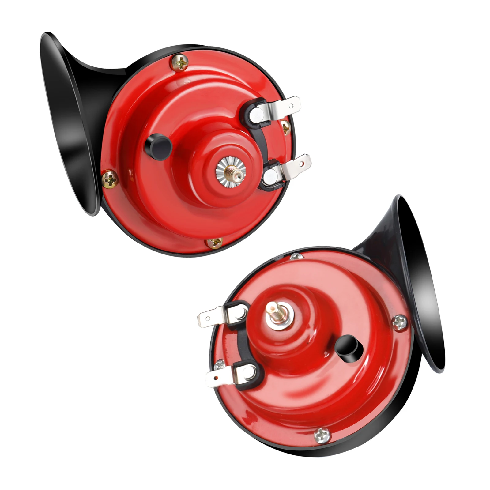 Car Horn, 2 Packs Train Horn 12v Loud Truck Horn Lightweight Waterproof Electric Snail Horns Air Horn for Truck, Car