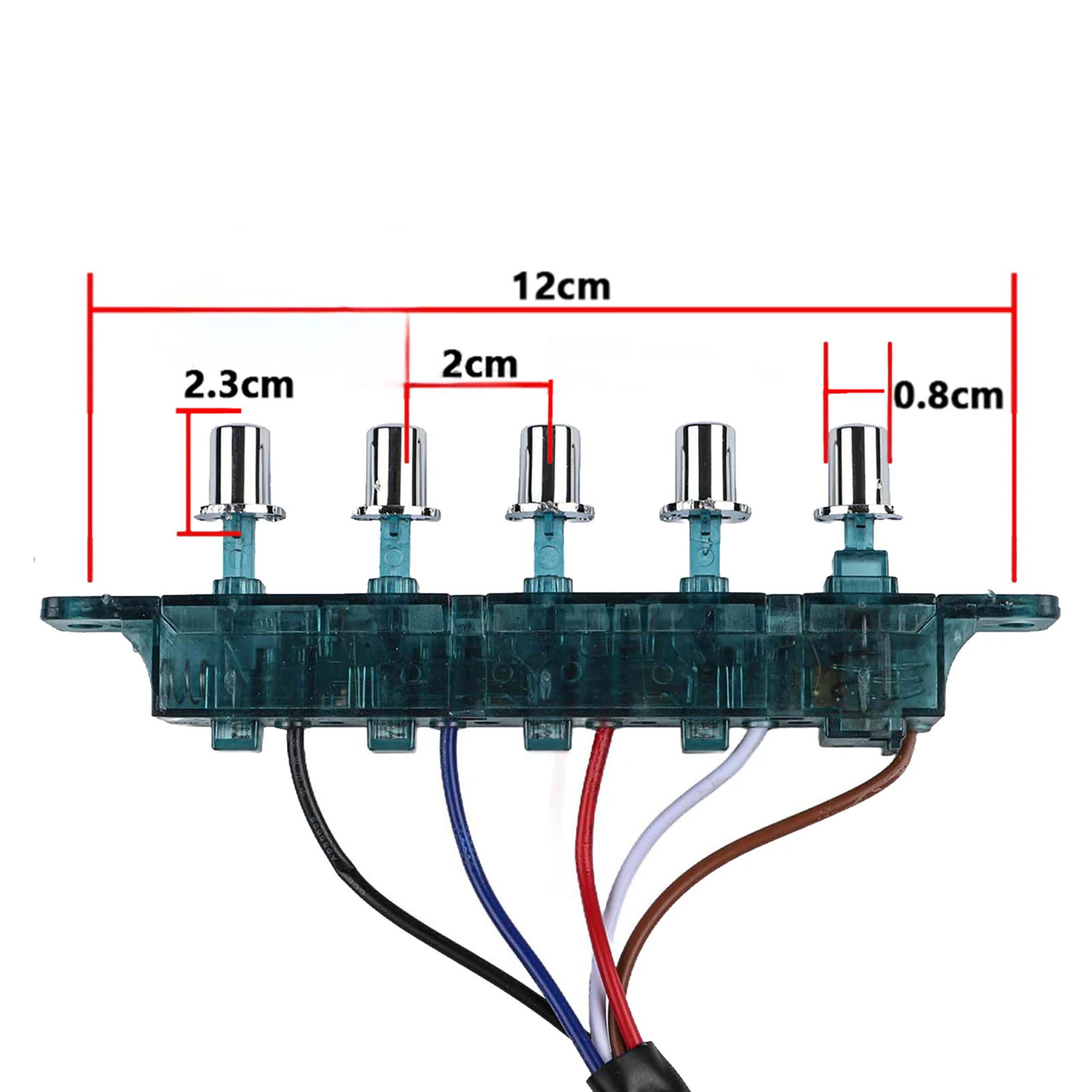 Range Hood Keyboard Switch 5 Key Control Panel PC Construction With Lighting And Safety Lock For Home Kitchen Ventilation System
