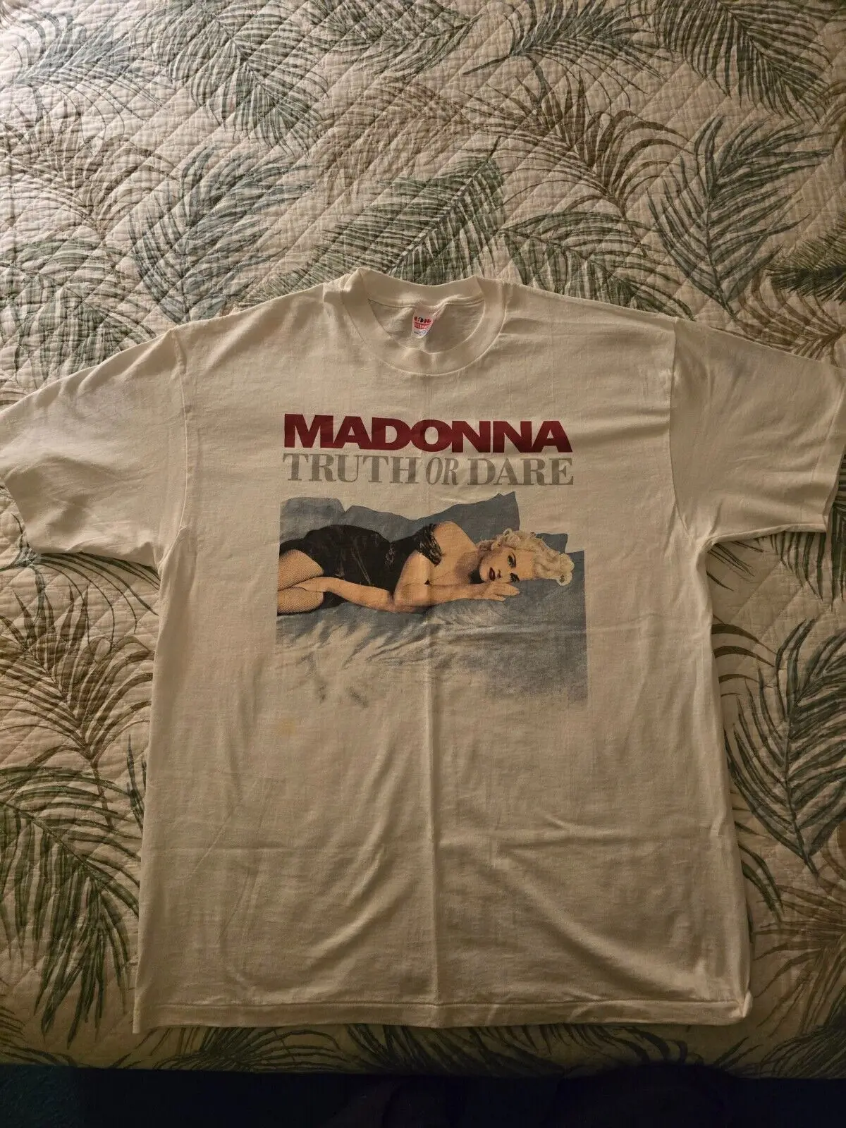 1991 Madonna Truth or Dare Promo Tee XL Authentic Never Worn