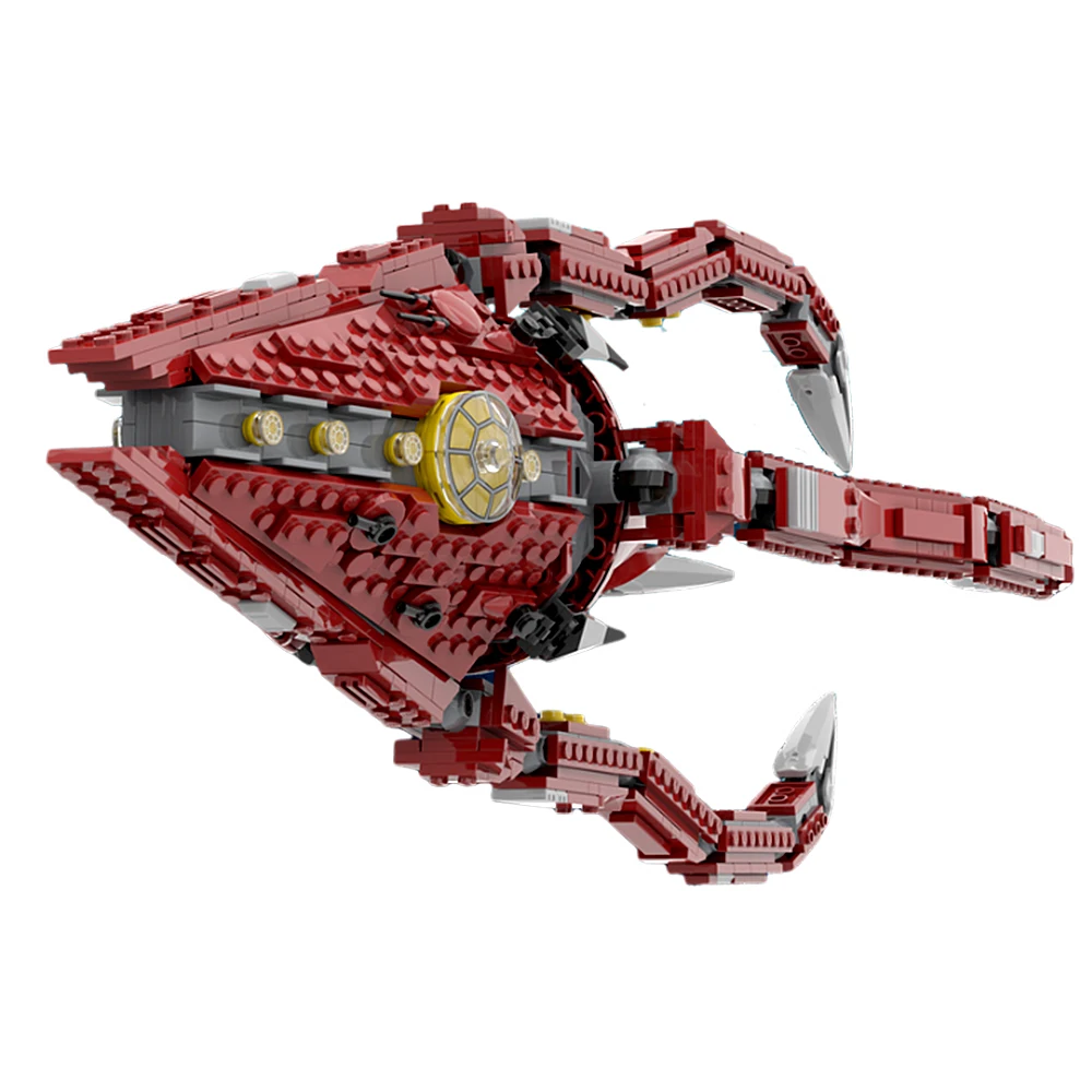 Gobricks MOC Space Ship Trident-Class Assault Model Building Blocks Space Battleship Ship Collection Bricks Toys Children Gifts