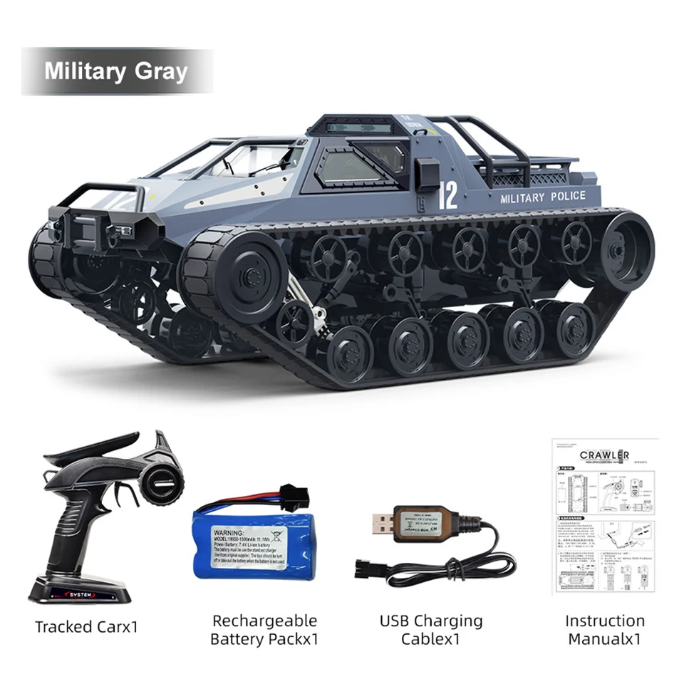 JJRC C8812 MAX RTR 2.4G RC Car Tank High Speed Drift Track Off