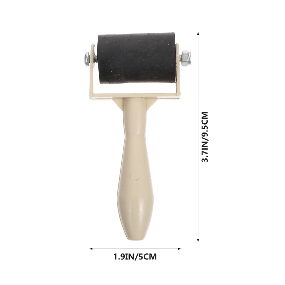 

4Pcs Rubber Roller Professional Printmaking Ink Roller for Crafting Wallpapers Stamping Flat Cylinder Design Art Tool