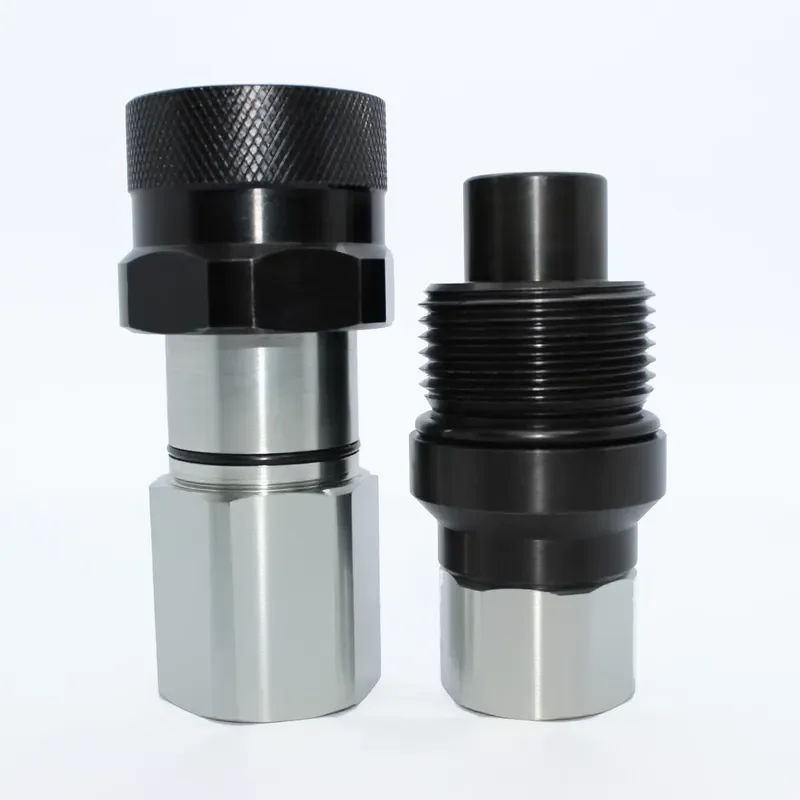 China Manufacturer VEP Carbon Steel New Flat Face Thread Locked Hydraulic Quick Couplings Fittings with Stable Function
