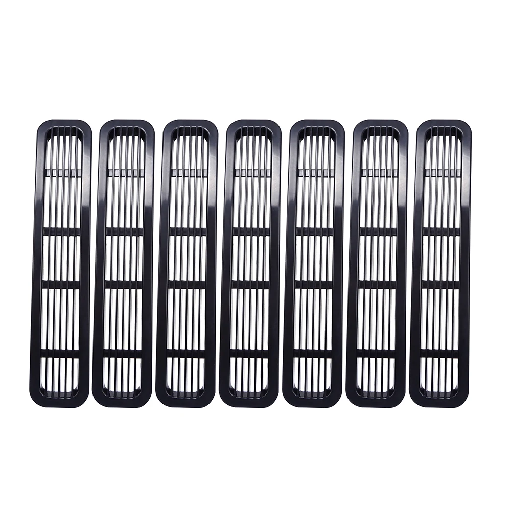 Front Grill Mesh Inserts Clip-in Honeycomb Grille Guards For Jeep Wrangler TJ & Unlimited1997 1998 1999 2000 2001 2002 2003-2007