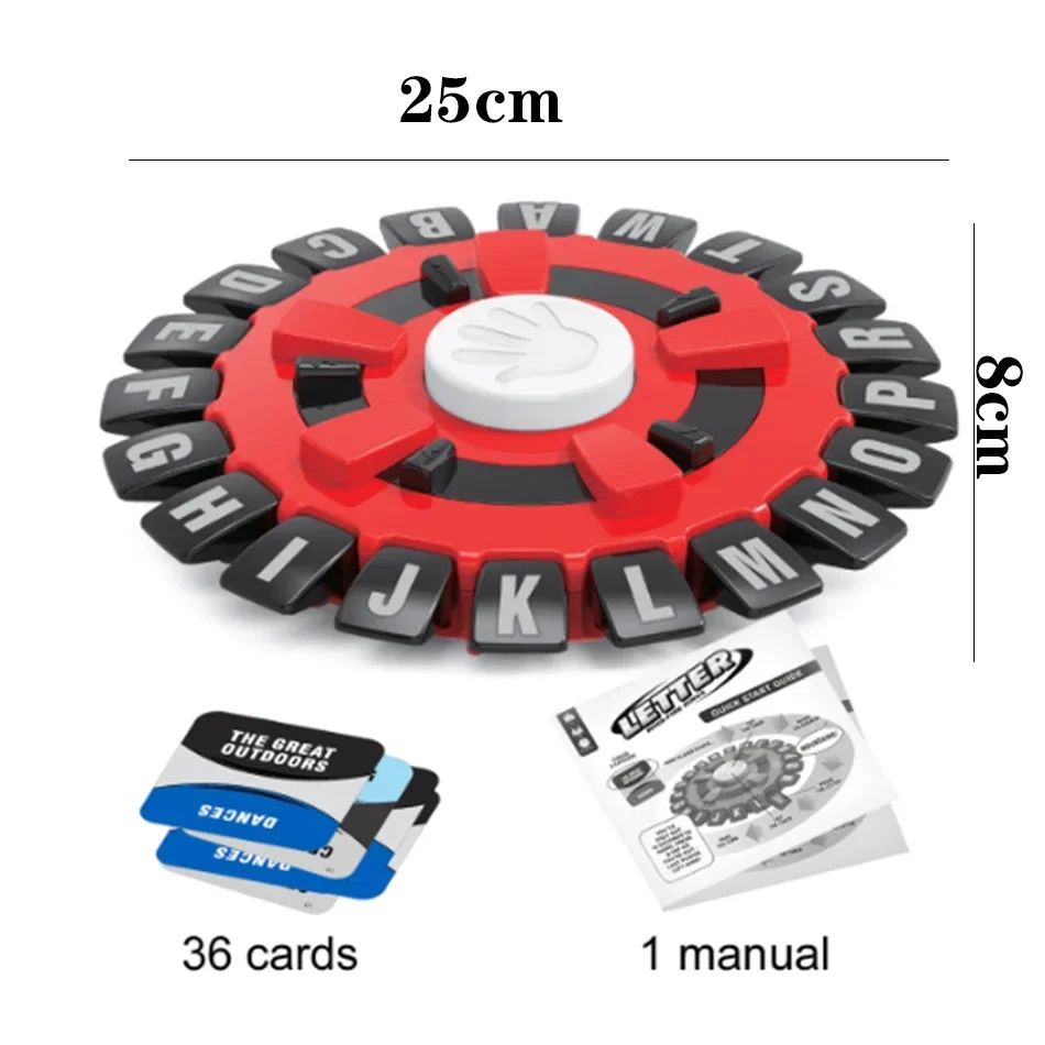 Basta Spanish Tapple Word Game - เวอร์ชันเกม Tapple ภาษาอังกฤษ Quick Thinking Letter Pressing Board Game ของขวัญคริสต์มาส