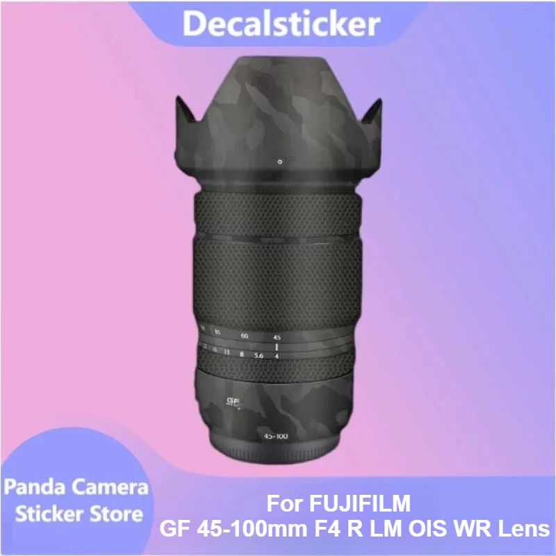 富士フイルム-gf-45-100-ミリメートル-f4-r-lm-ois-wr-レンズステッカー保護スキンデカールビニールラップフィルムアンチスクラッチプロテクターコート