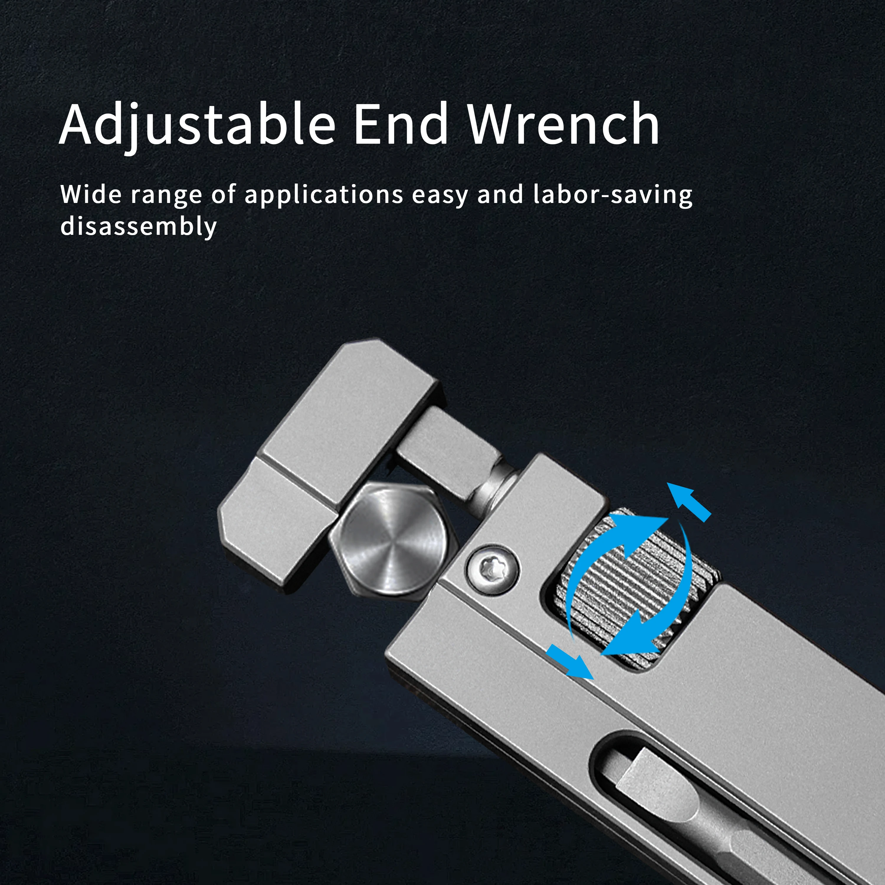 Titanium Functional Keychain Multifunctional Outdoor Portable EDC Tool With Screwdriver Also Can Unscrew Hexagonal Nut