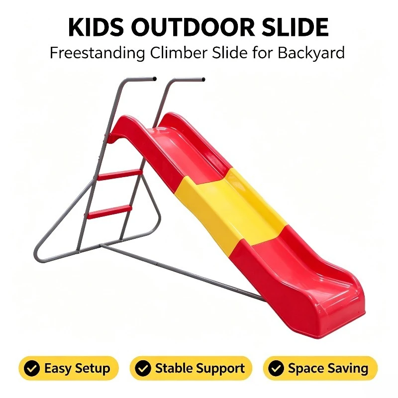 Outdoor Kids Slide Children Backyard Slides Toddler Fun Game Home Slide Safe Stable Garden Lawn Kid Toys Slider Play Equipment