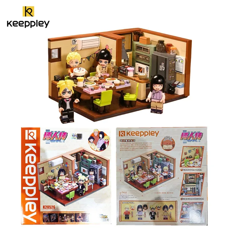 

Keeppley Naruto Anime Surrounding Building Blocks Himawari Uzumaki's Birthday Assembly Model Children's Toy Birthday Gift