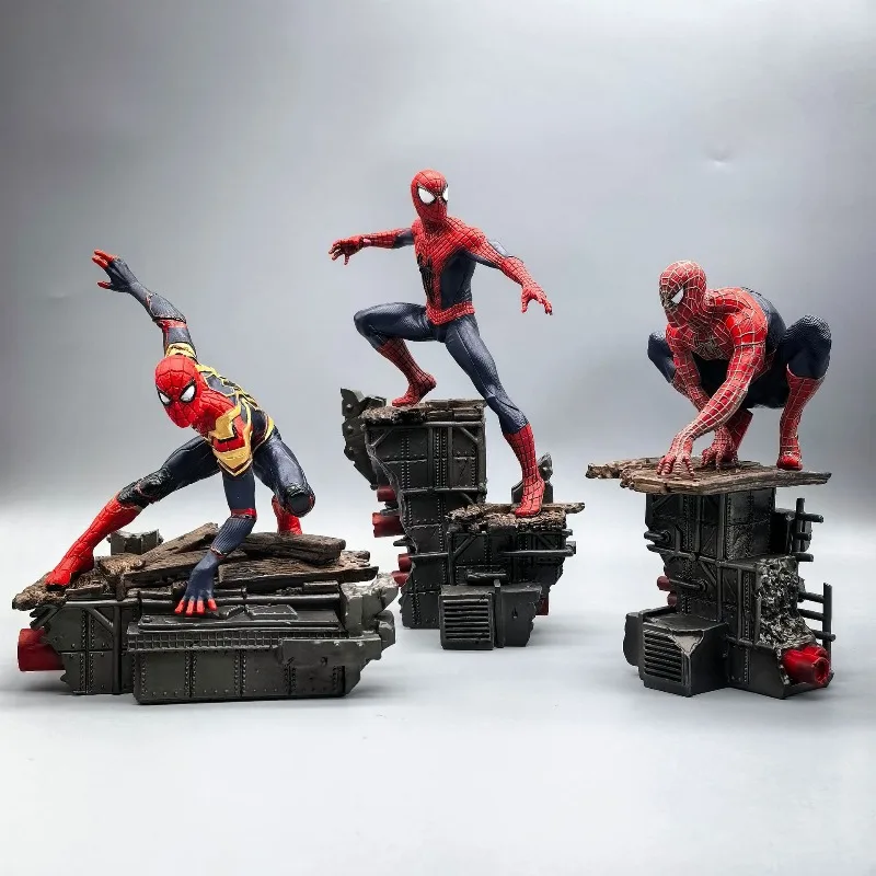 marvel-1-10-brazil-factory-three-bugs-spider-man-avengers-gk-figurine-model-ornament-color-box-cool-super-hero-pvc-toys