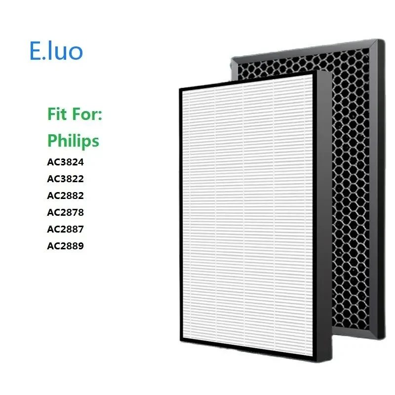 FY2422 FY2420 для очистителя воздуха для Philips AC2882 AC2887 AC2889 AC3822 фильтры HEPA и Charbon Actif совмеibles