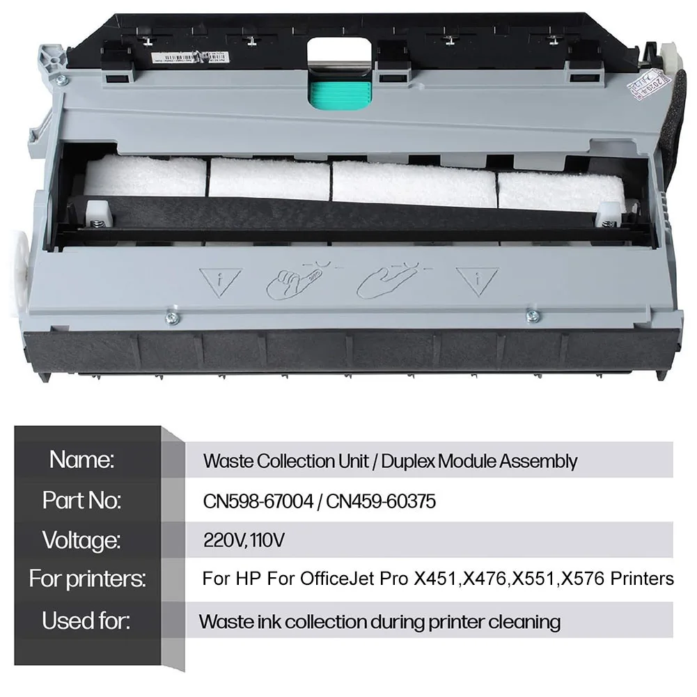 

For DUPLEX Module Assembly CN598-67004 CN459-60375 for HP Pro For X451dn For X451dw X476dw X551dw X576dw X586dn