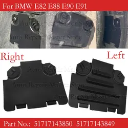 For BMW E82 E88 E90 E91 51717143850 51717143849 Front Right Left Wheel Fender Liner Arch Headlight Bulb Access Panel Cover