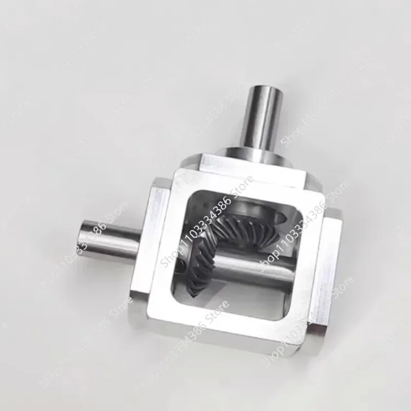 Small 1:1 T Type Cross Commutator Shaft Diameter 10mm Right Angle Drive Gearbox Bevel Gearbox Rotation