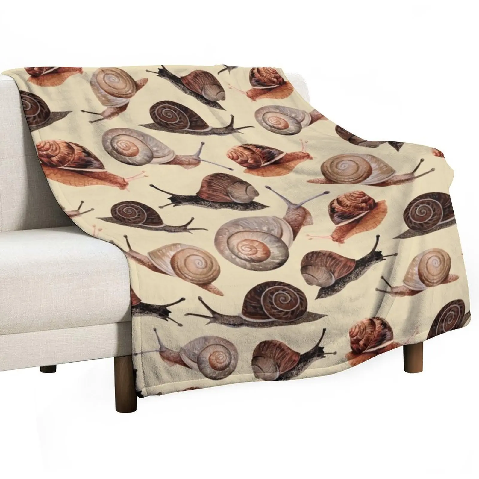 A Slew of Snails Throw Blanket Luxury bed plaid Vintage Flannel cosplay anime Luxury Designer Blankets