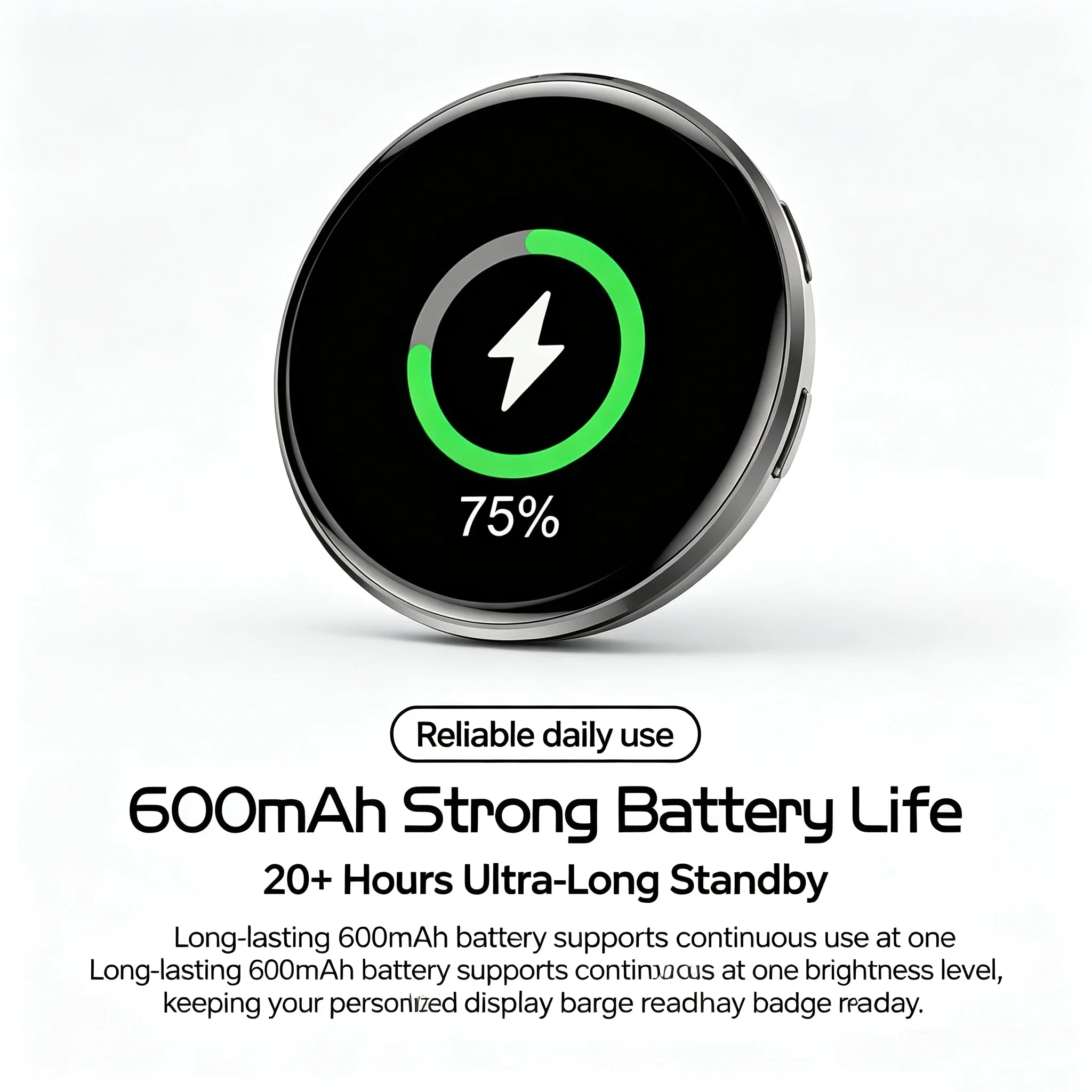 KEBIDUMEI Dynamic Electronic Badge Display Pin ACG Pendant 1.7 In Touch Screen Anime E-Badge For Game Fans Friend Gift view 5