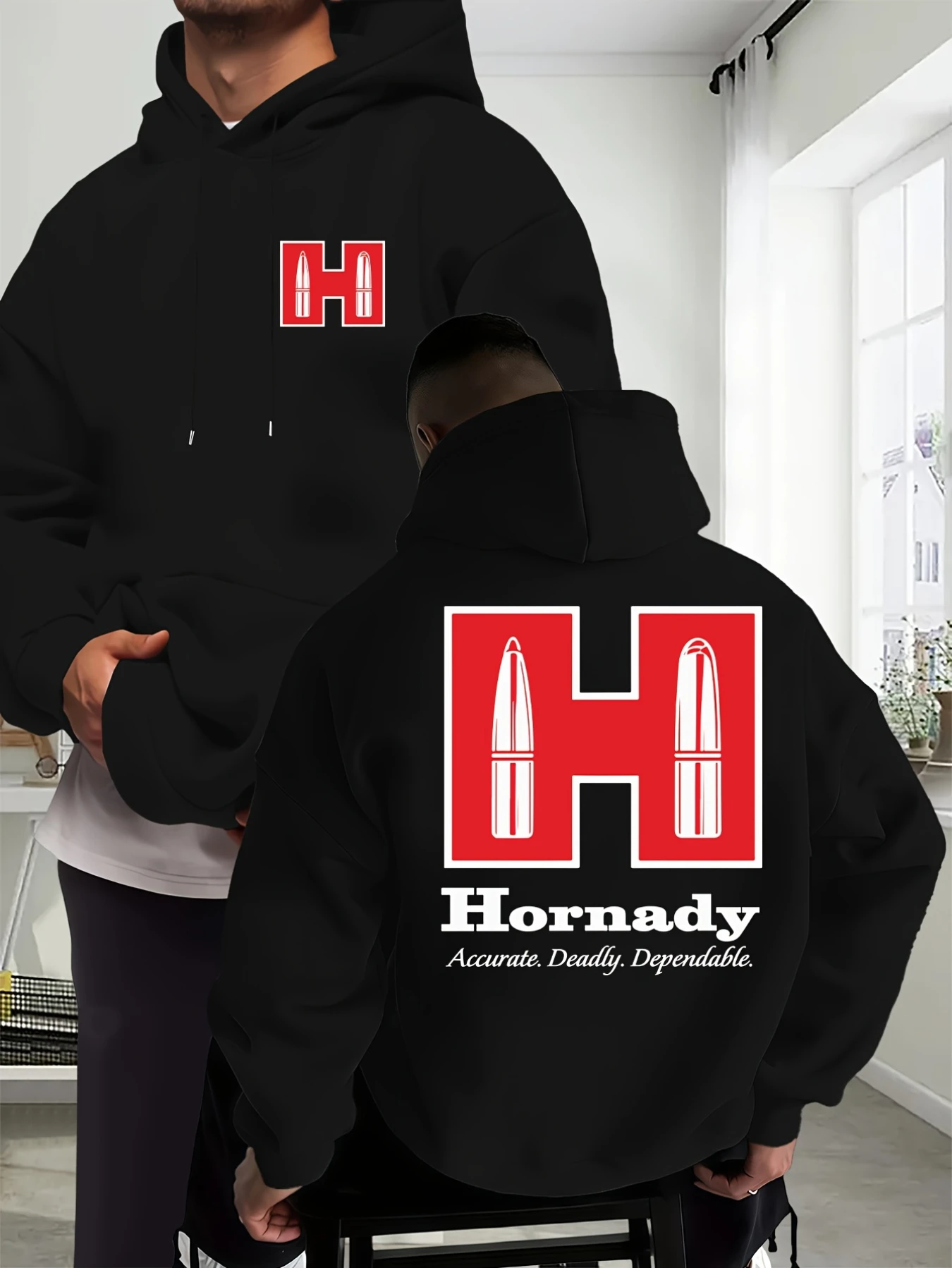 

Мужская новая модная осенне-зимняя толстовка с капюшоном, повседневная повседневная толстовка с принтом на шнурке и креативным дизайном с передним карманом-кенгуру