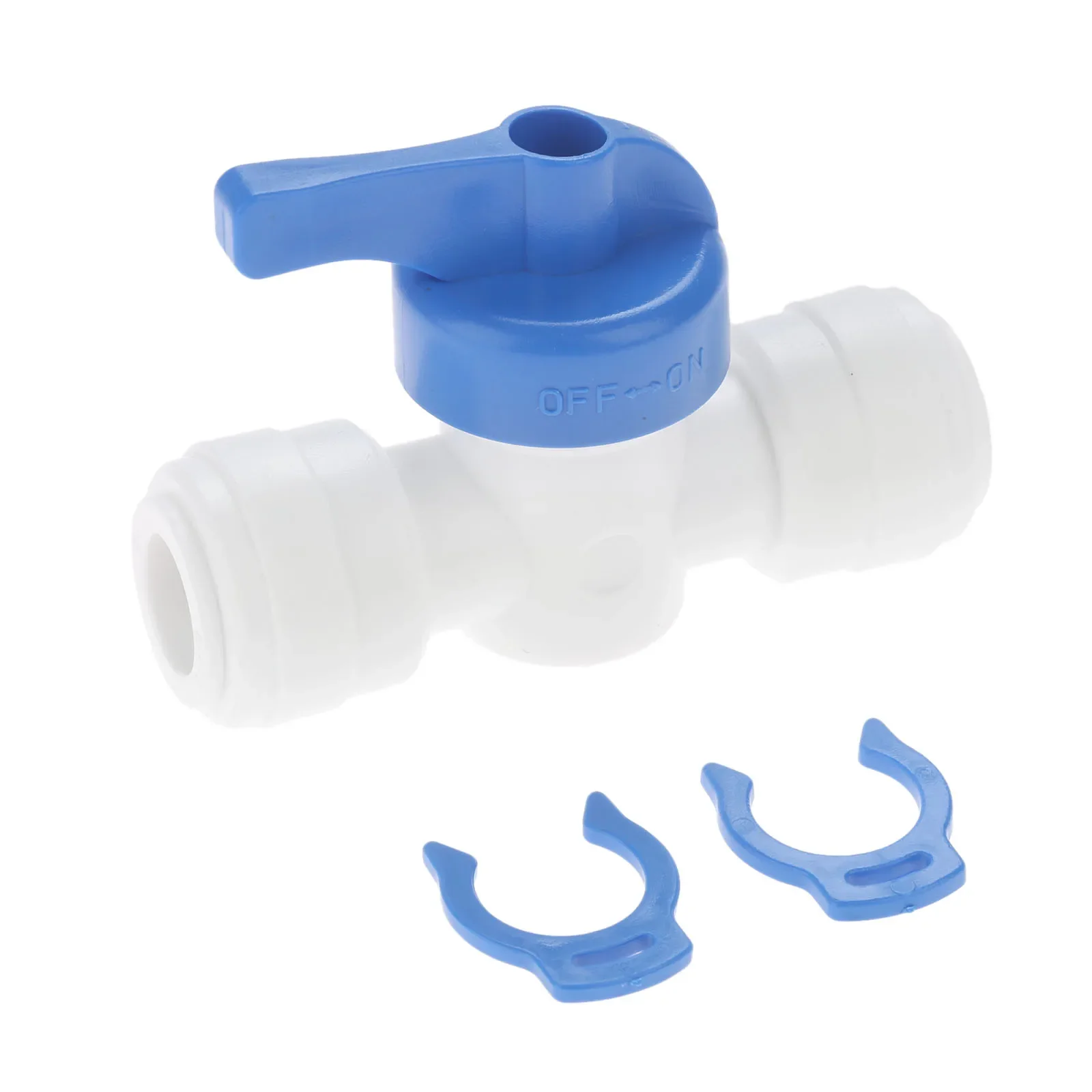 1 Buah Fitting Akuarium Osmosis Reveser Katup Bola Air Plastik Fitting Kontrol Koneksi Cepat Selang OD 1/4 "3/8" Lurus RO