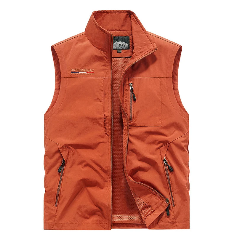 

DIMUSI Men's Lightweight Vests Casual Outdoor Work Fishing Travel Vest Mens Multi-Pocket Waterprof Safari Sleeveless Clothing