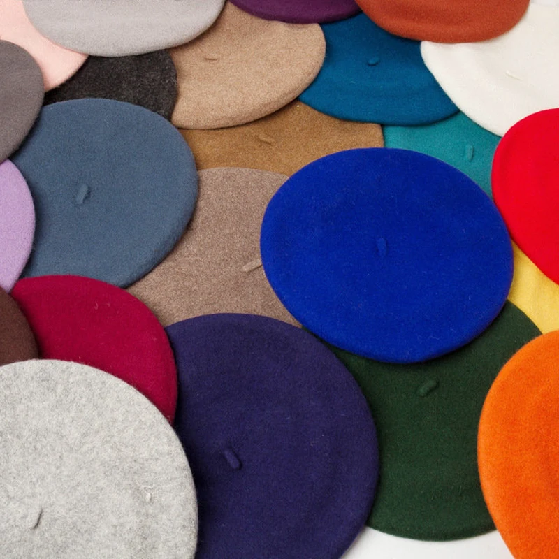 Wełniany beret z dużą główką Kobiety Mężczyźni Duży rozmiar 60 cm Berety Ciepłe unisex Francuska czapka zimowa Kobieta Malarz Czapka Chapeau Femme