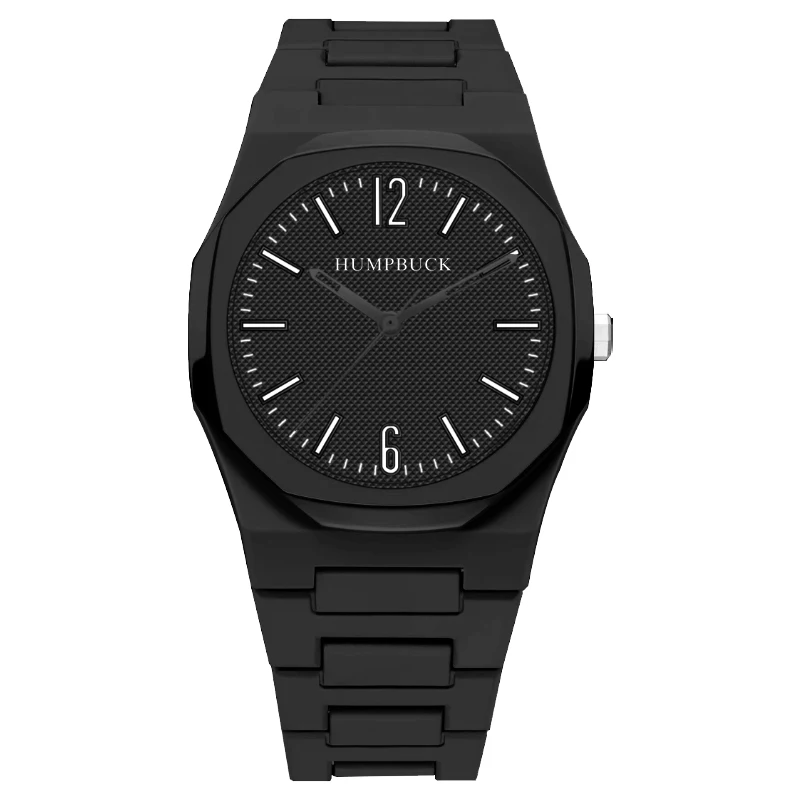 HUMPBUCK-Montre de sport étanche pour homme, nouveau design, cadran rond, mouvement à quartz, polycarbonate, décontracté, 2024