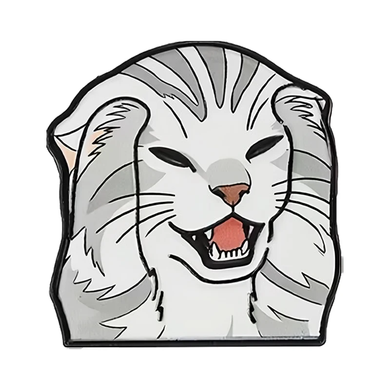 Funny Cartoon Cat Pins 6-design Enamel Cute Emotional Kitty Animal Metal Pin For Denim Jacket Backpack Lapel Pins Badge Brooch
