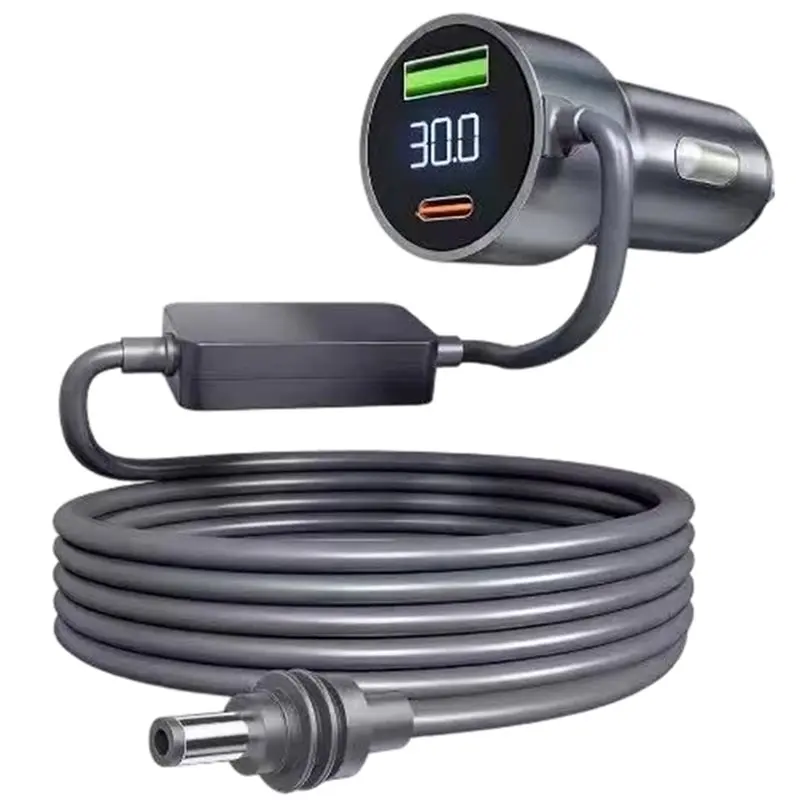 [B24B!】 New Car Including A 3-Meter Extension Cable And Digital Voltmeter, Type-C Port(30V/2A Boost Output)