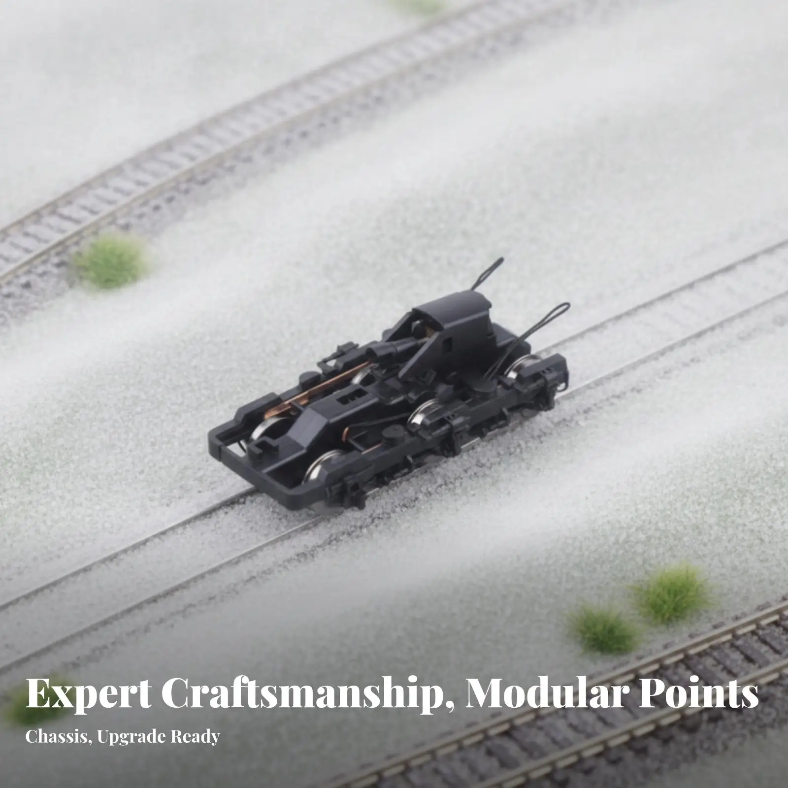 Train Bogie Replacement Part for HO Scale Model Locomotive with Detailed Metal Wheels and Sturdy Frame