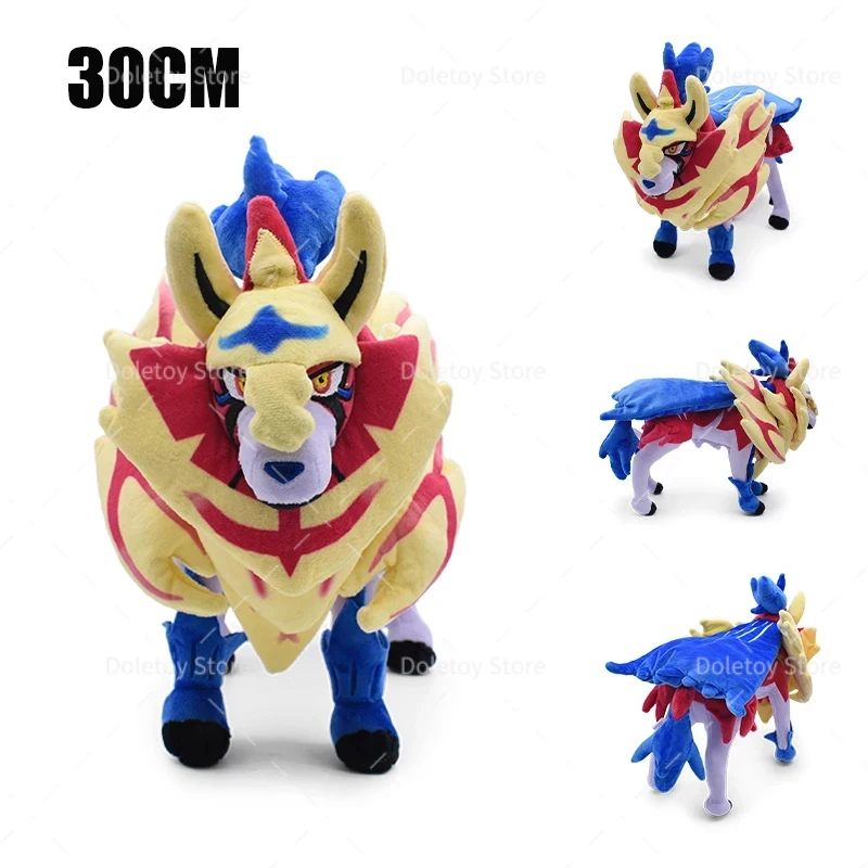 Anime Greninja Peluche Pokemon juguetes lindo Riolu Mega Lucario Zacian Zamazenta Blastoise fusible Kyogre Dialga Peluche chico regalo