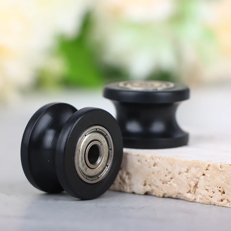 1Pcs U Groove Pulley Guide Pulley Rolling Bearing U Groove Roller Wheel 5*25*16.5mm For Driving Mechanical Accessories