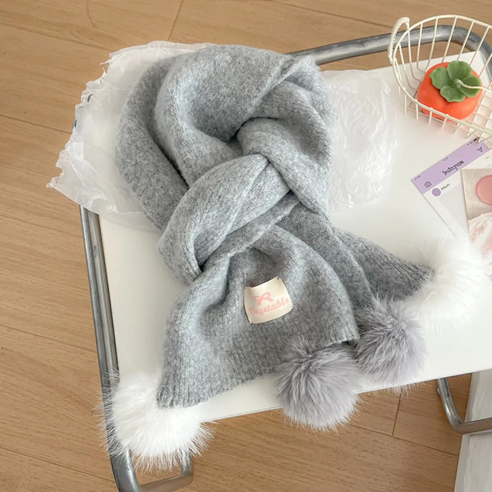 

Подарки, теплый шарф с крестом, толстый однотонный женский шарф, защита шеи, шейный платок, женский