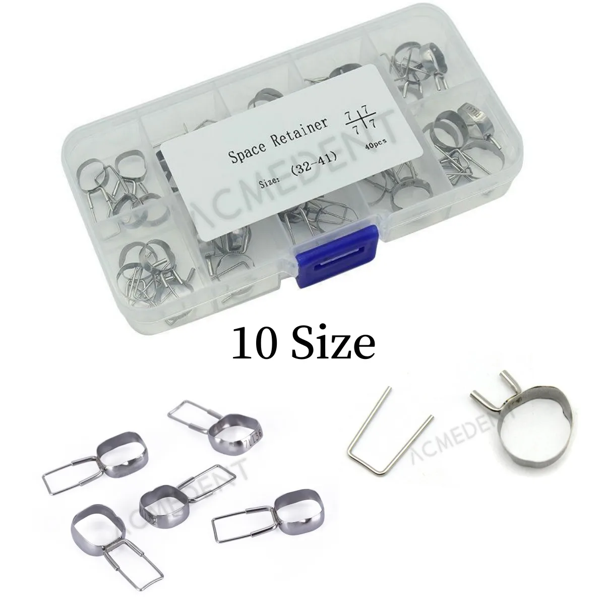 Dental Space Retainer Band Molar Adjacent Teeth Missing Maintainer Bands 10-Size