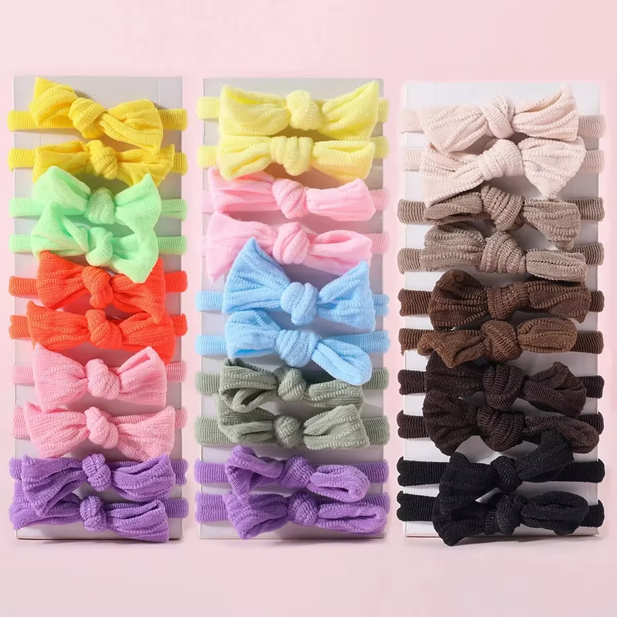 10/30Pcs Women Colorful Bowknot Hair Bands Cute Ponytail Holders Hair Ties Elastic Rubber Bands Girls Headband Hair Accessories