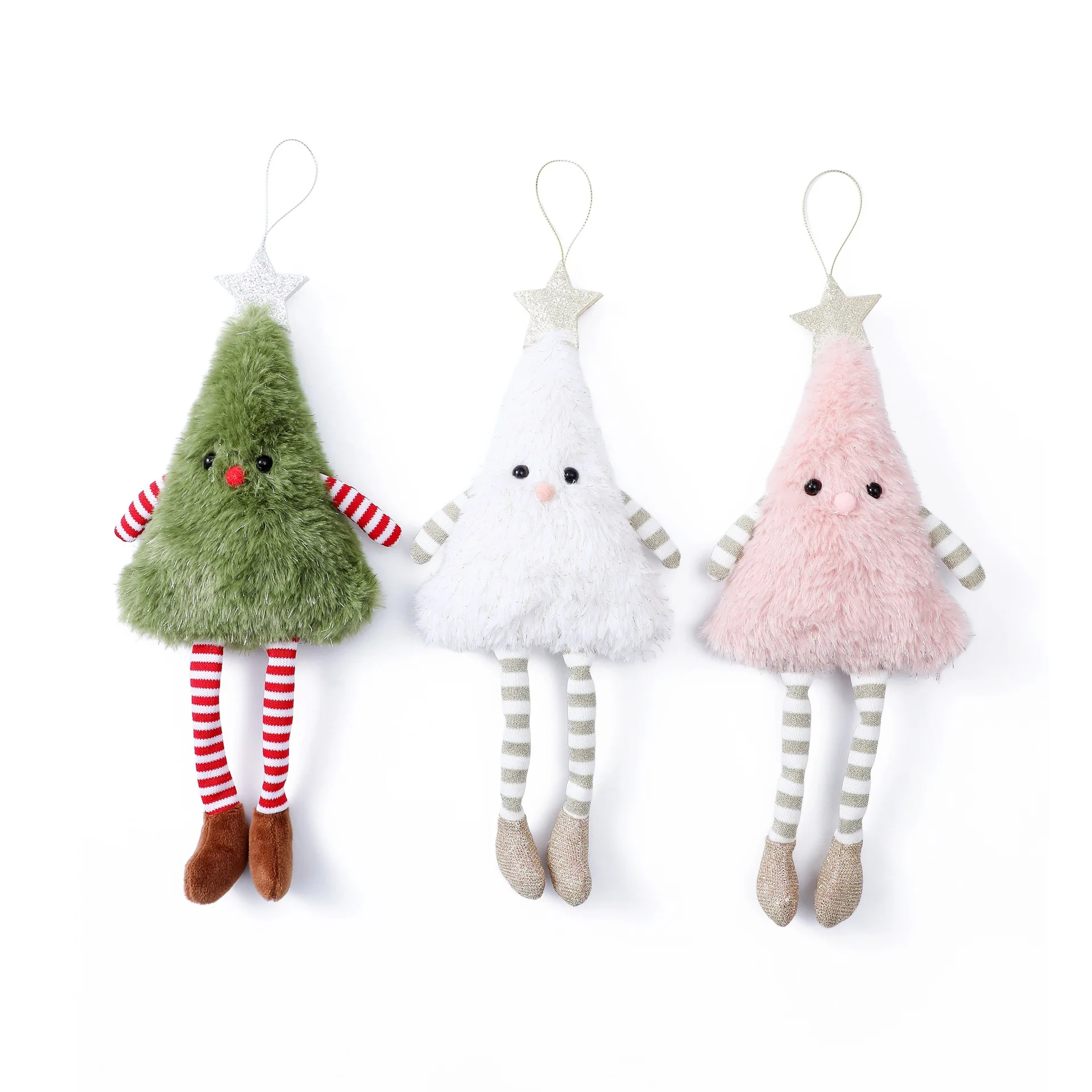 Nuovo albero di Natale decorazione della casa appeso creativo albero di Natale carino gambe lunghe bambola di peluche appeso regali per feste di festa