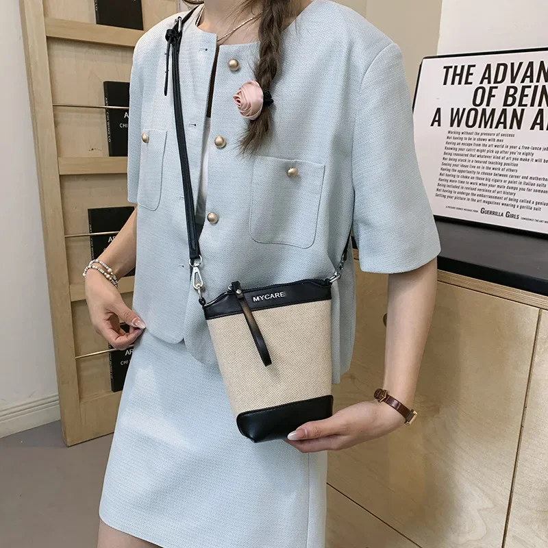 

2025 New! Stylish Trendy Women's Single - Shoulder Crossbody Phone Bag, Casual Minimalist Design, Color - Block